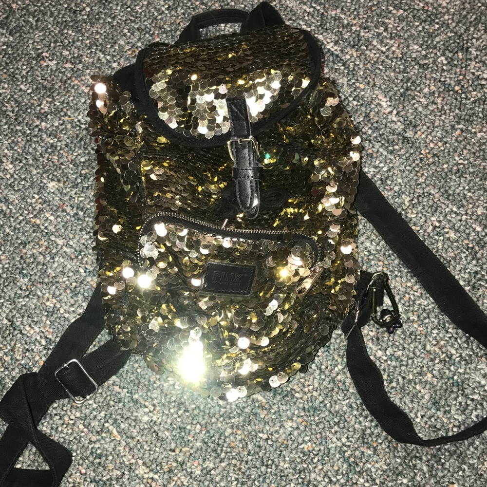 VS Pink Sequin backpack